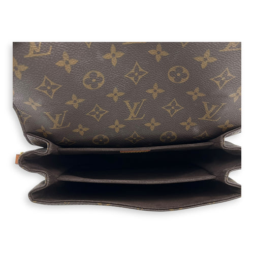Louis Vuitton Metis Brown Crossbody Bag in Monogram Coated Canvas, Gold hardware_6