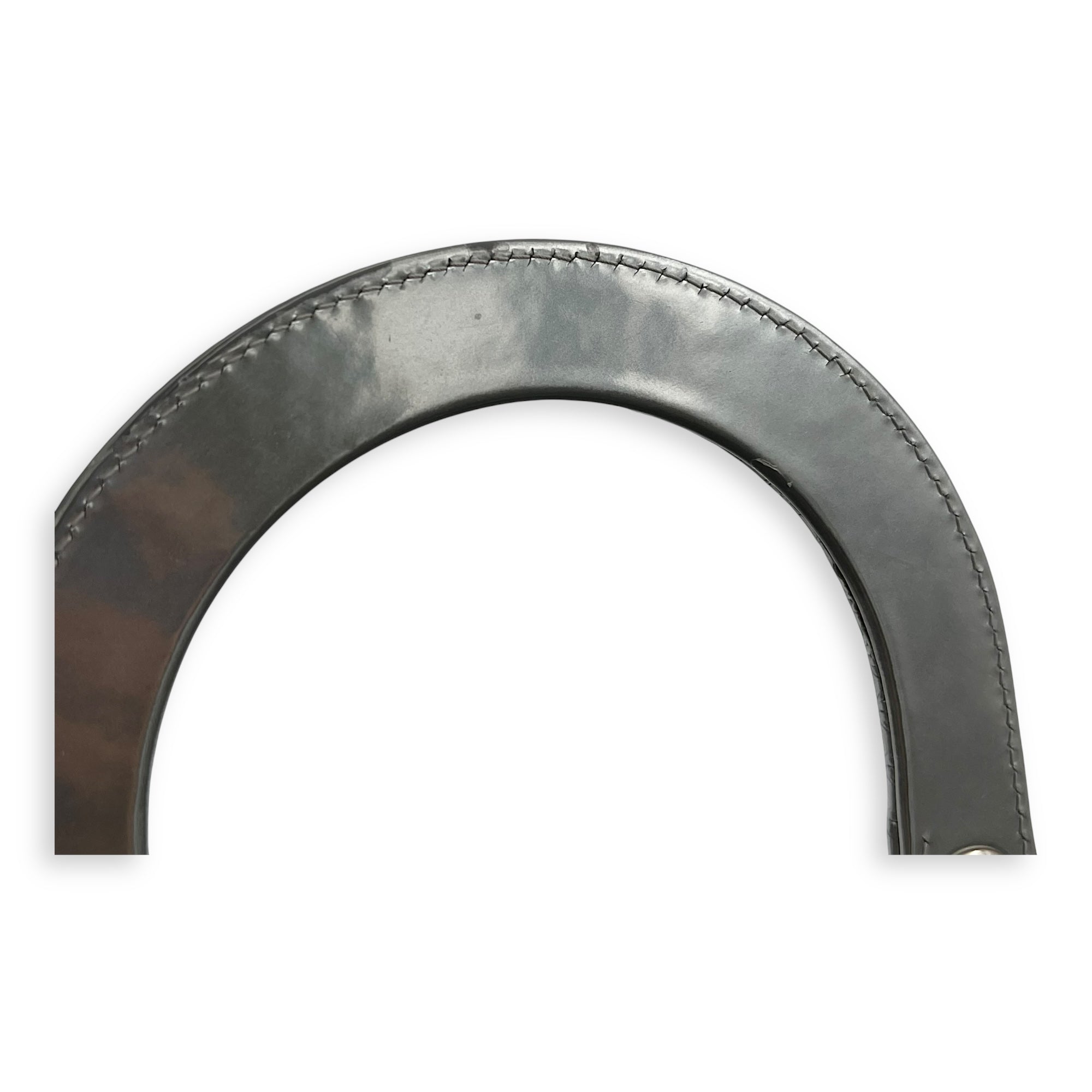 Dior Lady Dior Medium Silver Top Handle Bag in Calfskin, Silver hardware_9