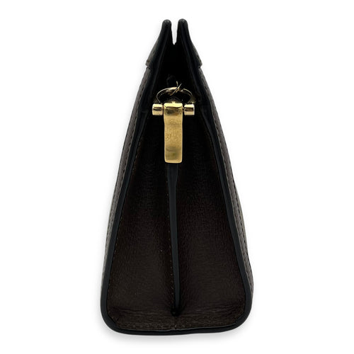 Gucci Ophidia Crossbody Bag Brown in Coated Canvas, Gold hardware_4