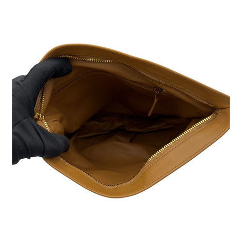 Bottega Veneta Twist Top Handle Bag Brown in Calfskin, Gold hardware_6