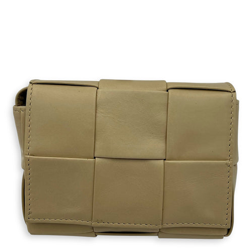 Bottega Veneta Cassette Crossbody Bag Beige in Calfskin_1