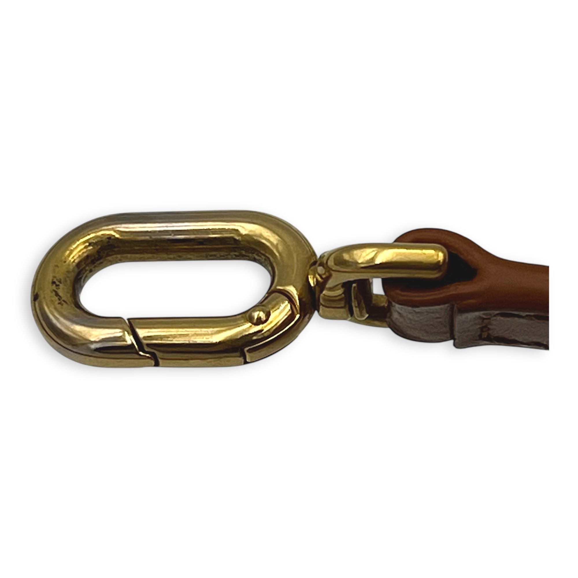Hourglass Top Handle Bag Small Brown in Calfskin, Gold hardware