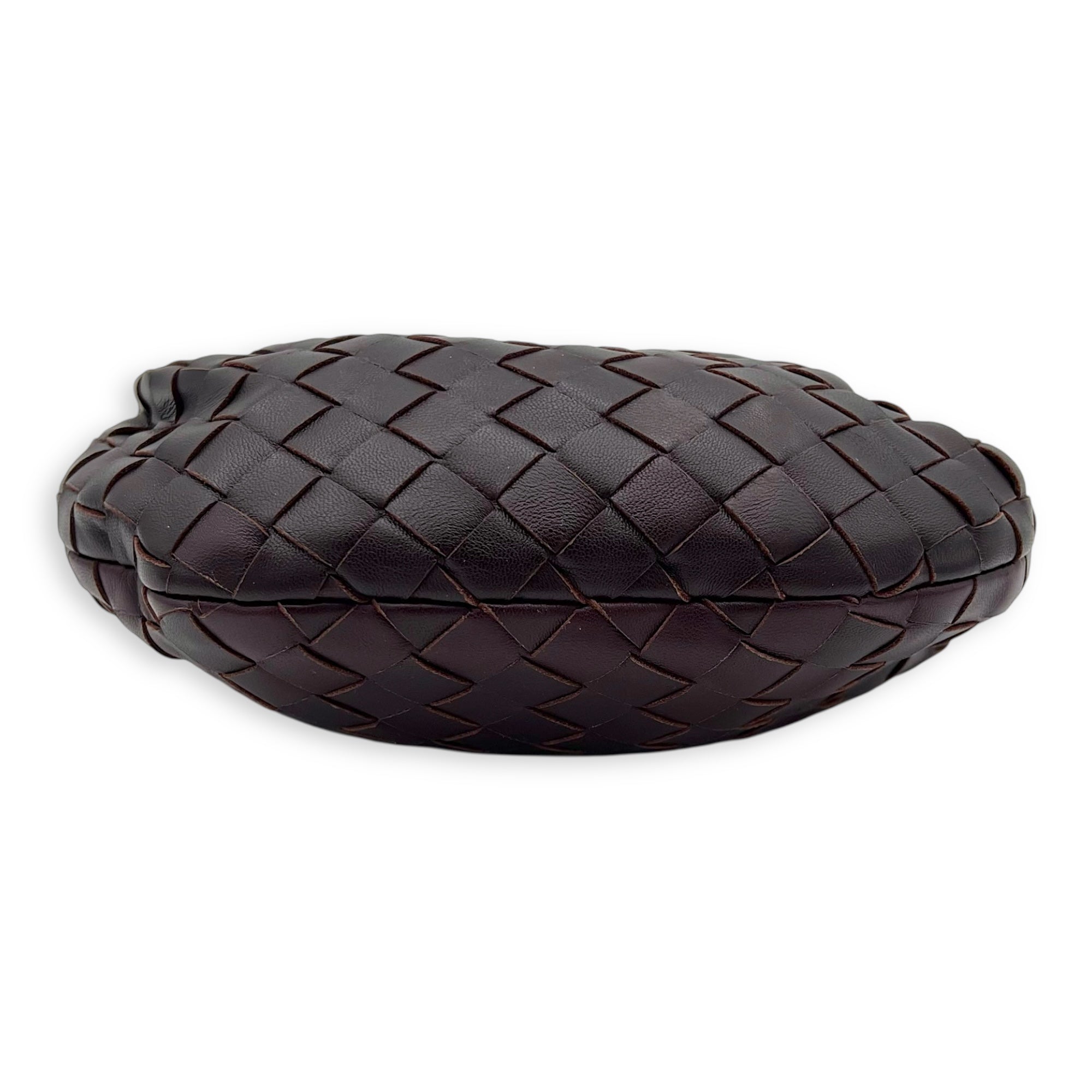 Jodie Clutch maroon in Calfskin, Gold hardware