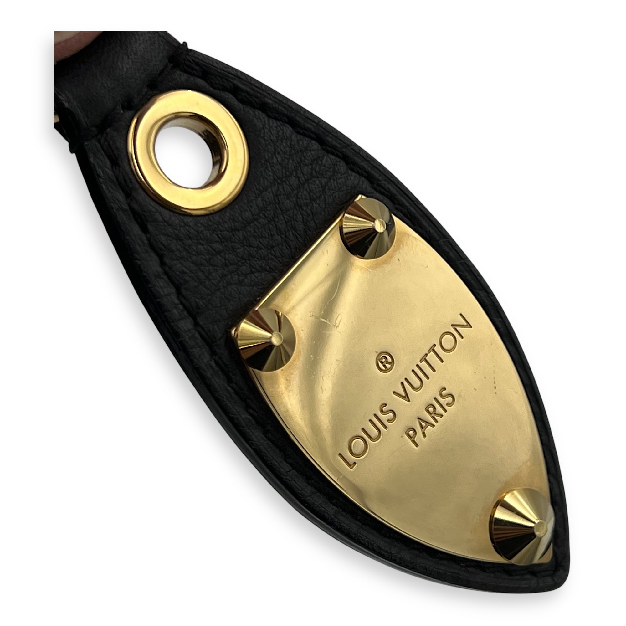 Alma Top Handle Bag Brown in Leather and sequins, Gold hardware