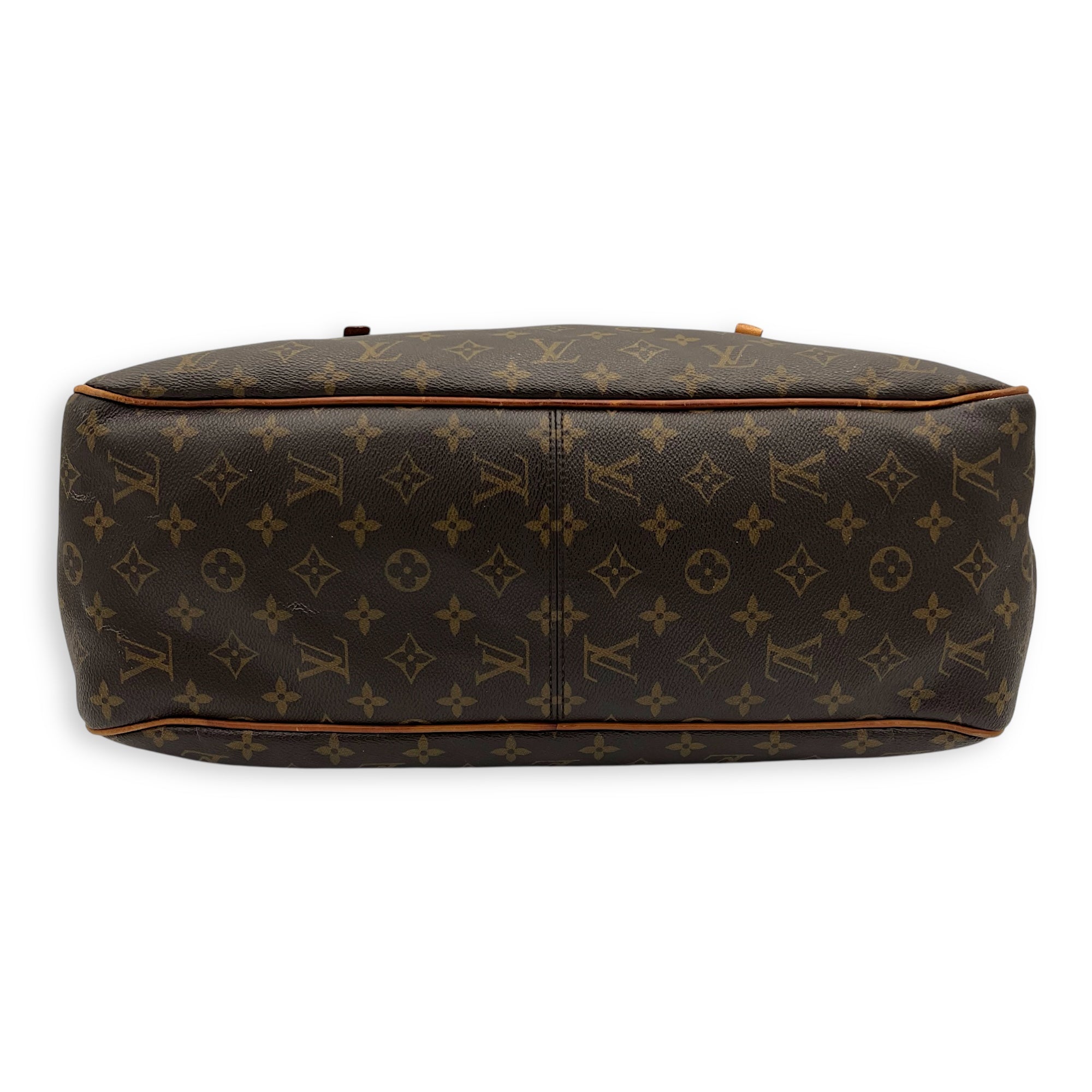 Delightful Shoulder Bag GM Brown in Monogram Coated Canvas, Gold hardware