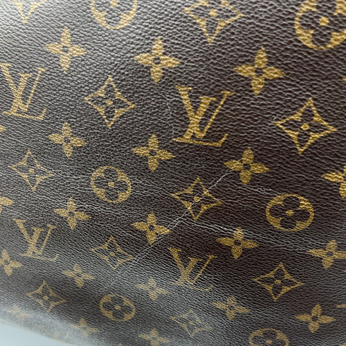 Delightful Shoulder Bag GM Brown in Monogram Coated Canvas, Gold hardware