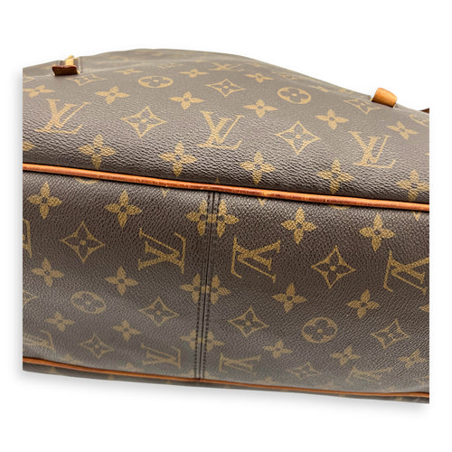 Delightful Shoulder Bag GM Brown in Monogram Coated Canvas, Gold hardware