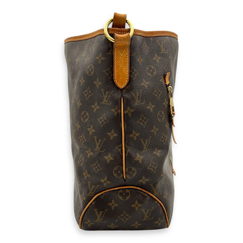 Delightful Shoulder Bag GM Brown in Monogram Coated Canvas, Gold hardware