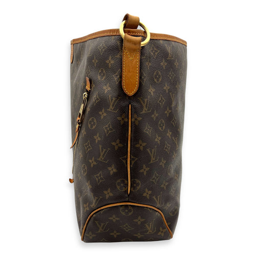 Delightful Shoulder Bag GM Brown in Monogram Coated Canvas, Gold hardware