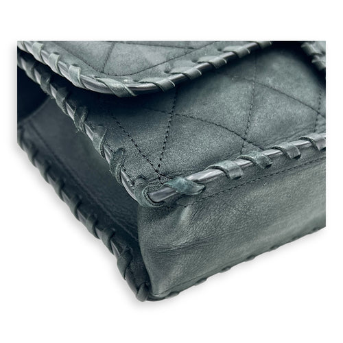 Happy Stitch CC Shoulder Bag Black in Nubuck, Gold hardware