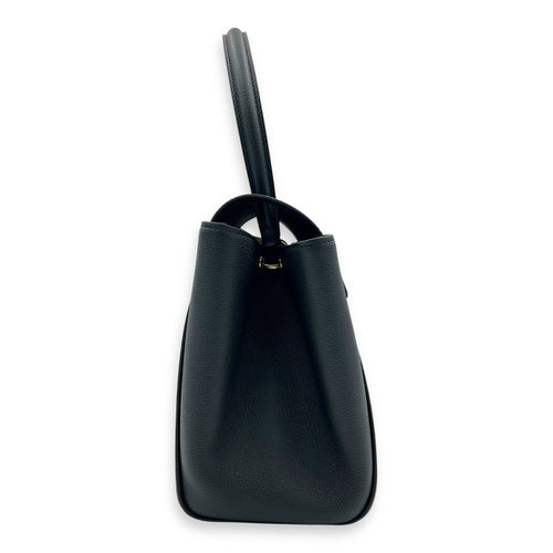 Trocadero Shoulder Bag Black in Empreinte Leather, Gold hardware
