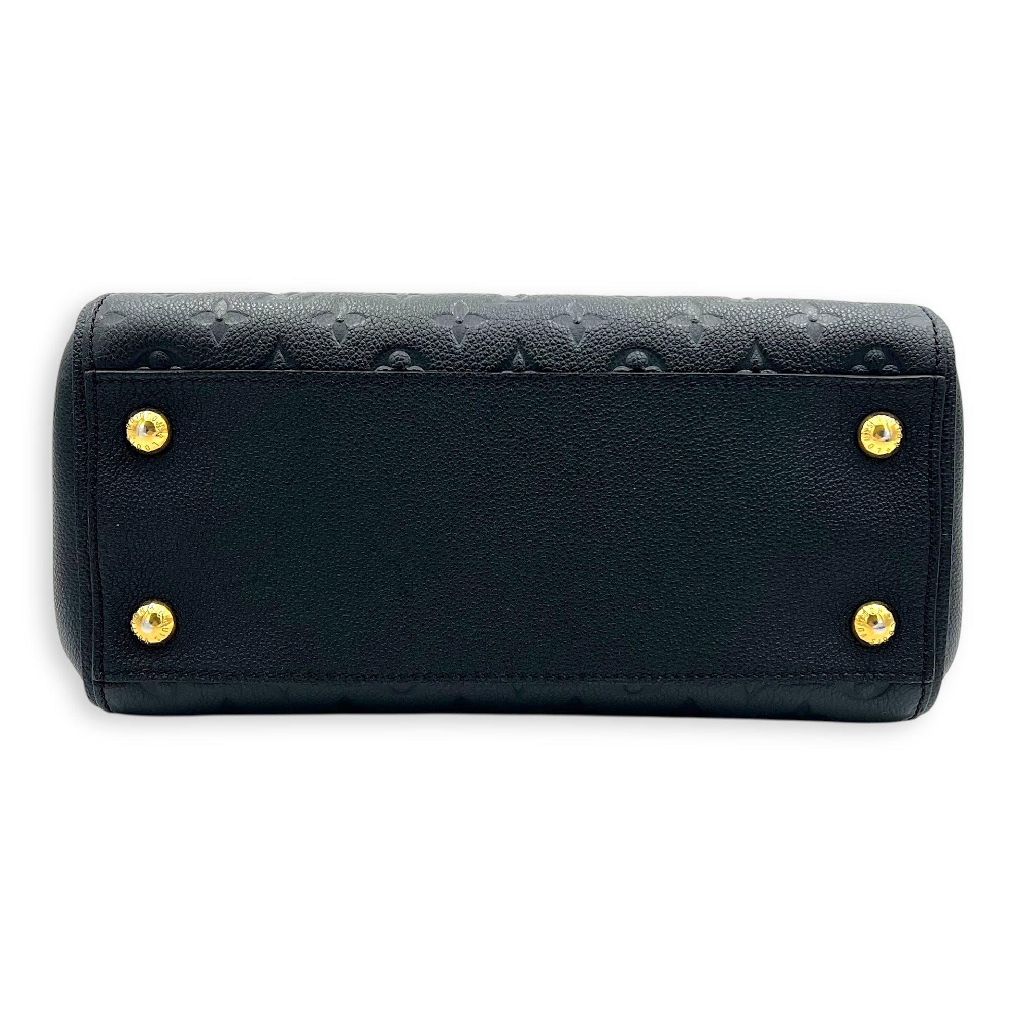 Trocadero Shoulder Bag Black in Empreinte Leather, Gold hardware