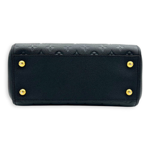 Trocadero Shoulder Bag Black in Empreinte Leather, Gold hardware
