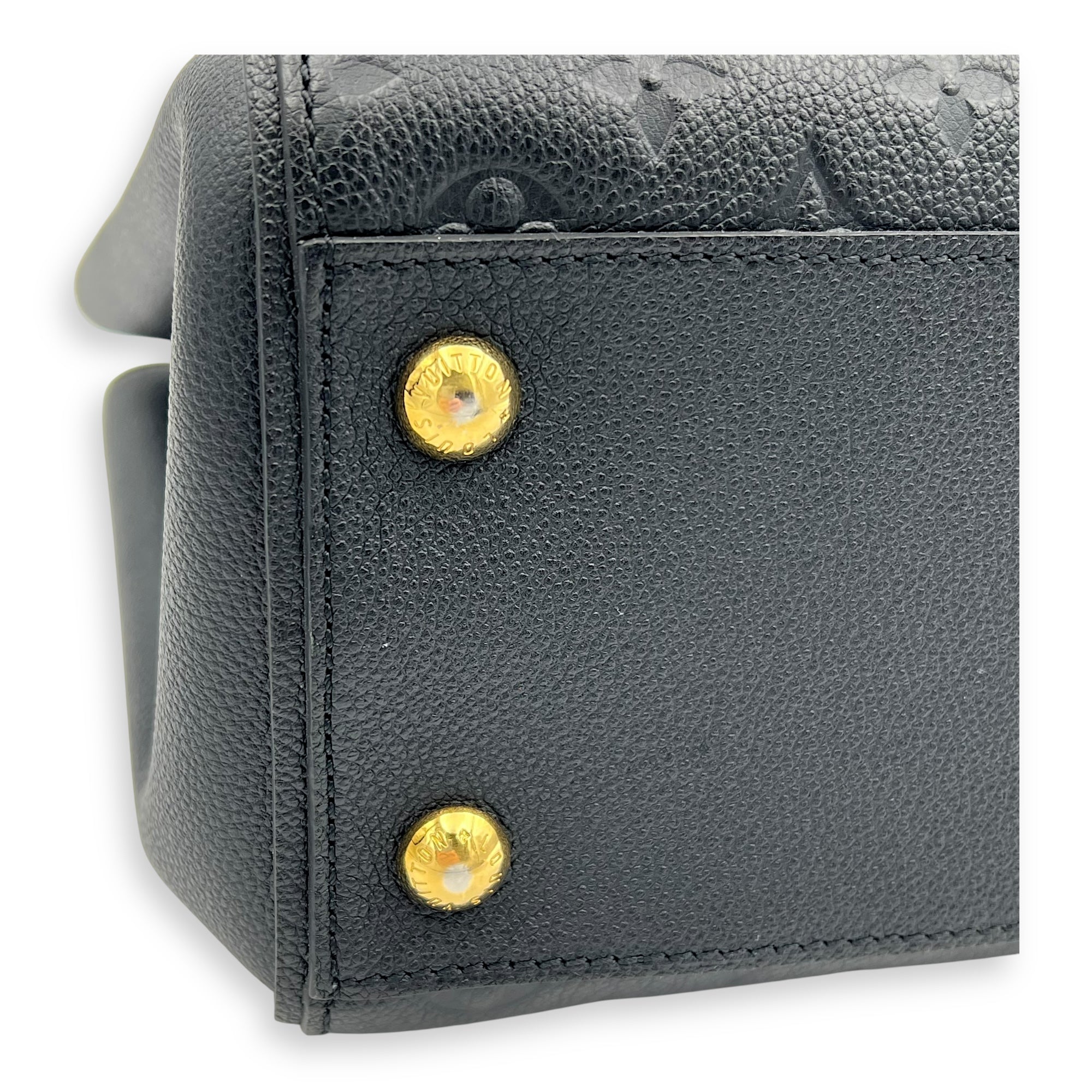 Trocadero Shoulder Bag Black in Empreinte Leather, Gold hardware