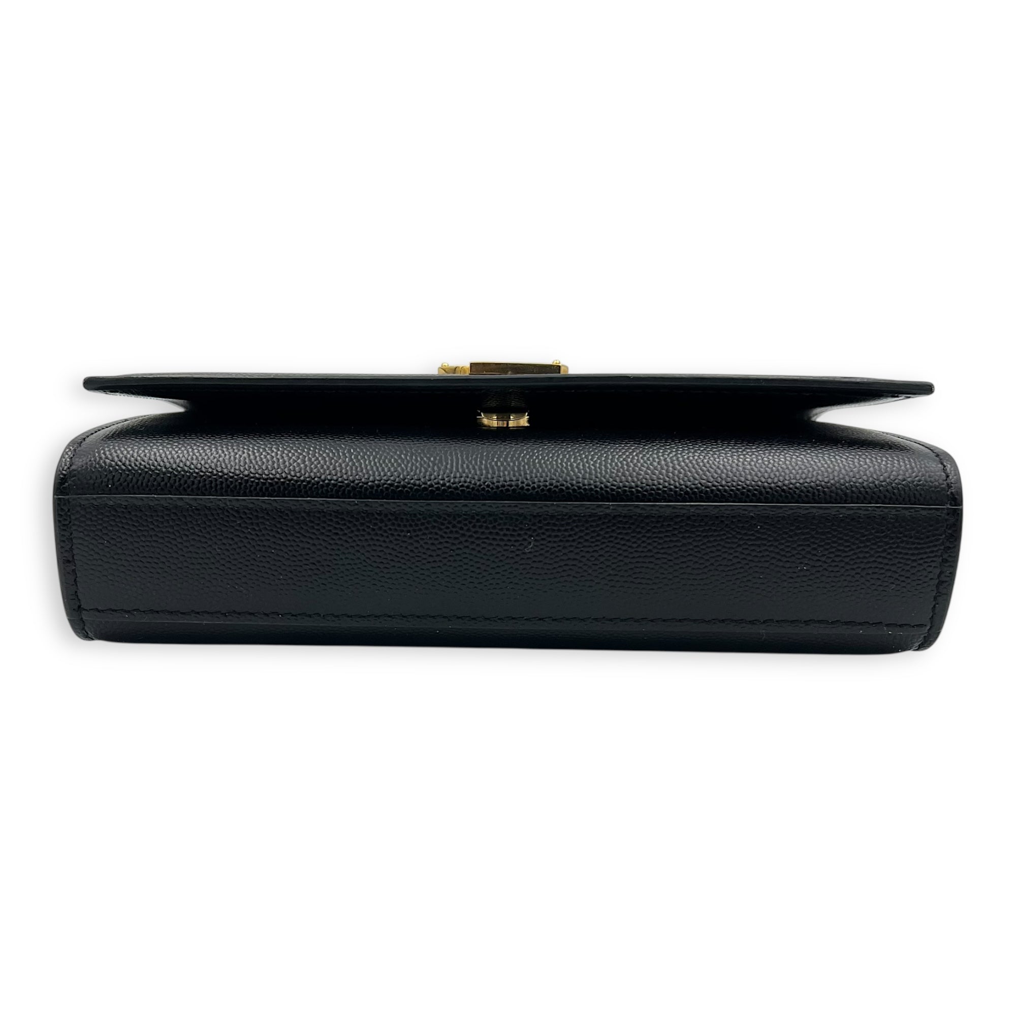 Kate Crossbody Bag Small Black in Caviar Leather, Gold hardware