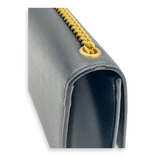 Kate Crossbody Bag Small Black in Caviar Leather, Gold hardware
