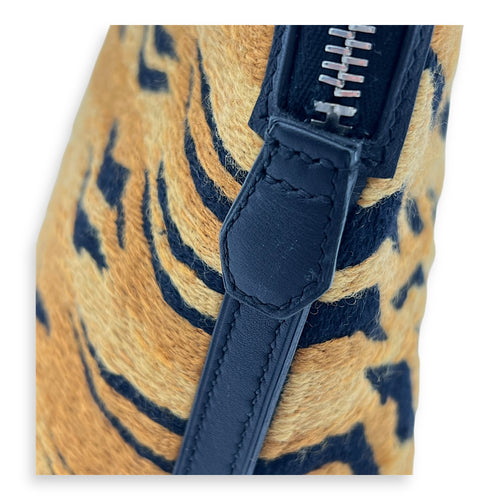 Tiger Bolide 27 Brown Top Handle Bag in Embroidered/Swift, Palladium hardware