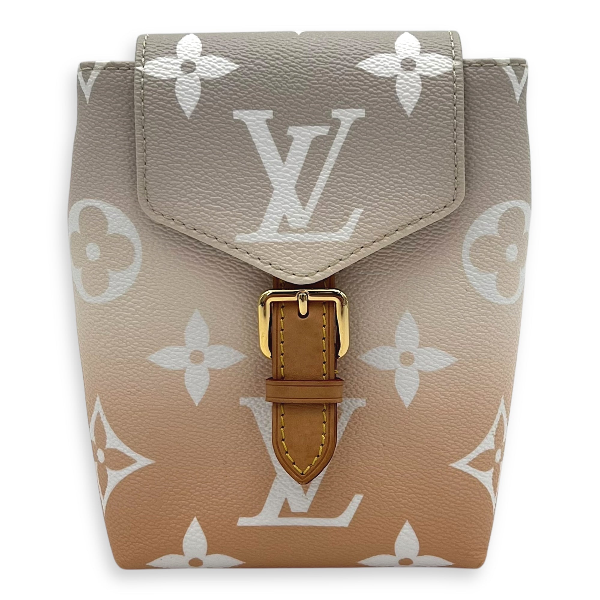 By The Pool Tiny Backpack Multi-colour in Monogram Coated Canvas, Gold hardware
