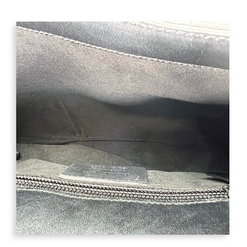 Salvatore Ferragamo  Gancini Flap Top handle bag in Calfskin, Silver Hardware_10