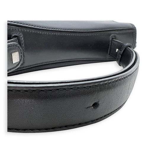 Salvatore Ferragamo  Gancini Flap Top handle bag in Calfskin, Silver Hardware_9