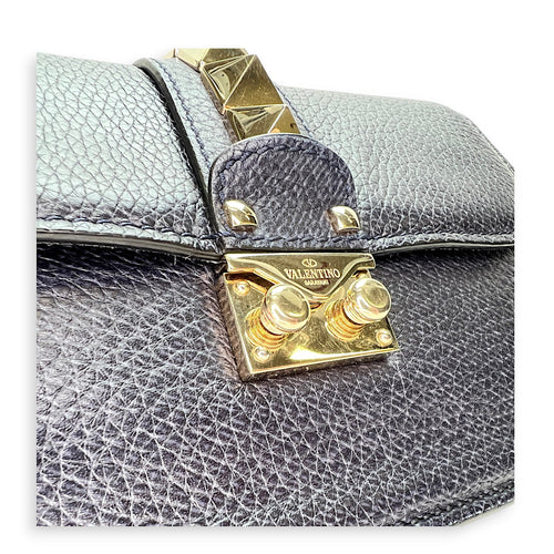 Valentino  Rockstud Glam Lock Crossbody bag in Calfskin, Light Gold Hardware_6