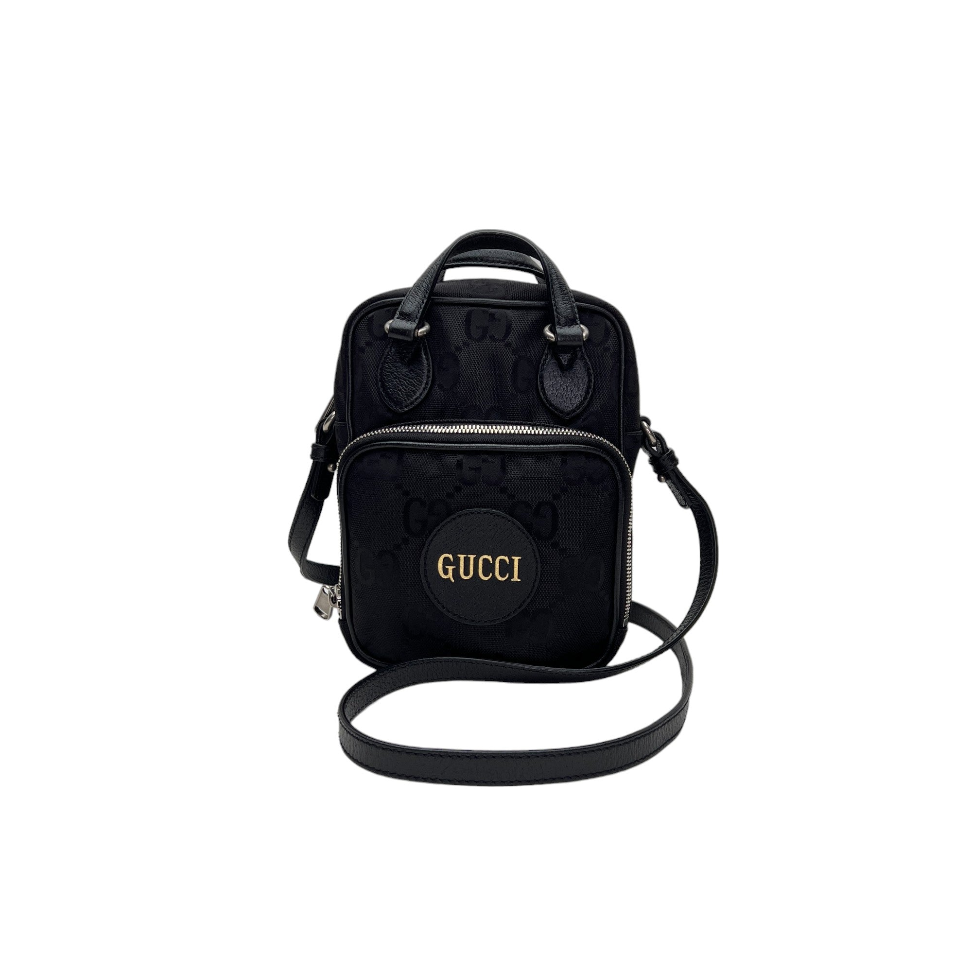 Gucci OFF THE GRID Black Crossbody Bag in Nylon, Silver hardware Singapore