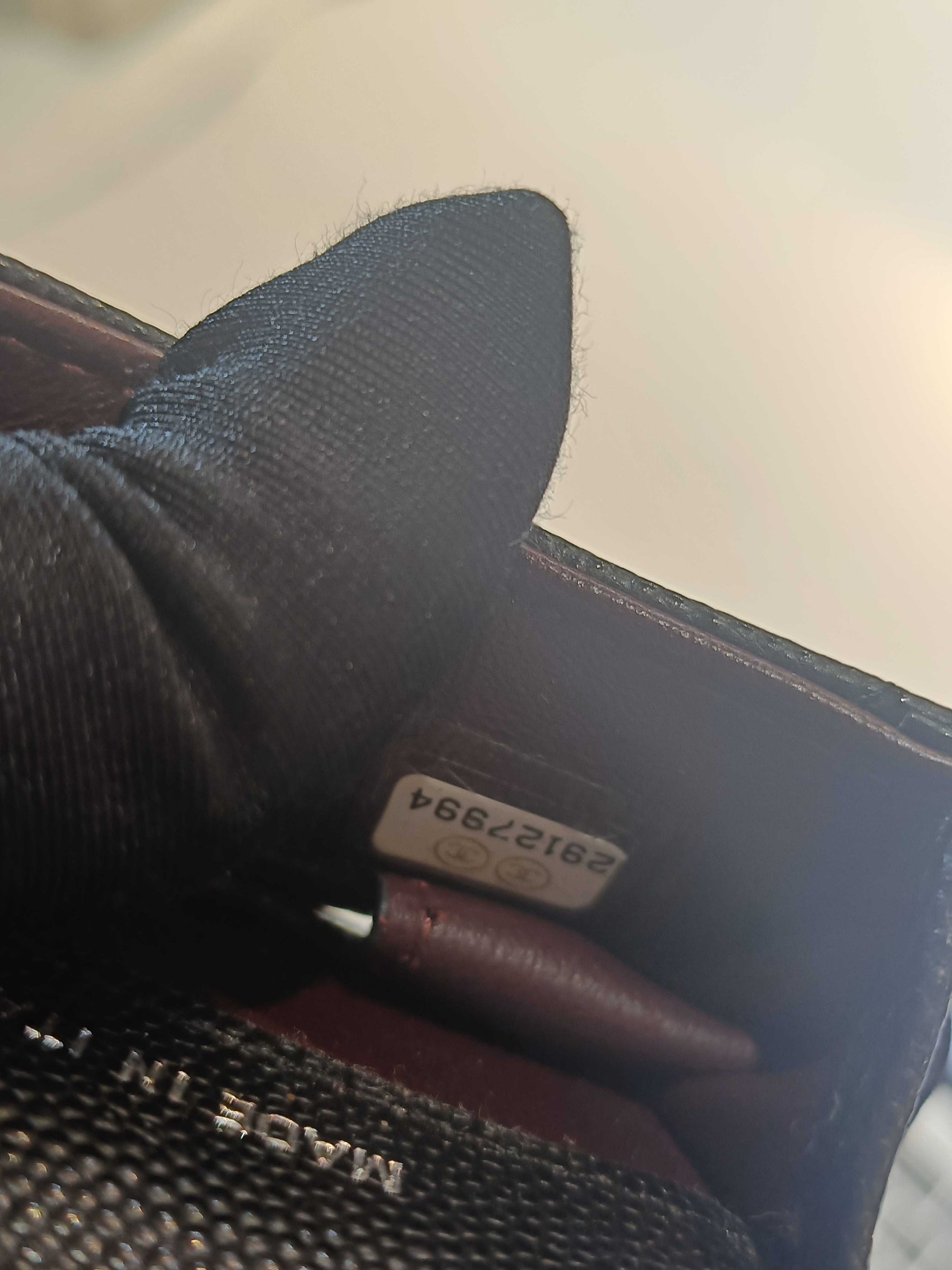 CC Black Airpods Case in Caviar Leather, Silver hardware