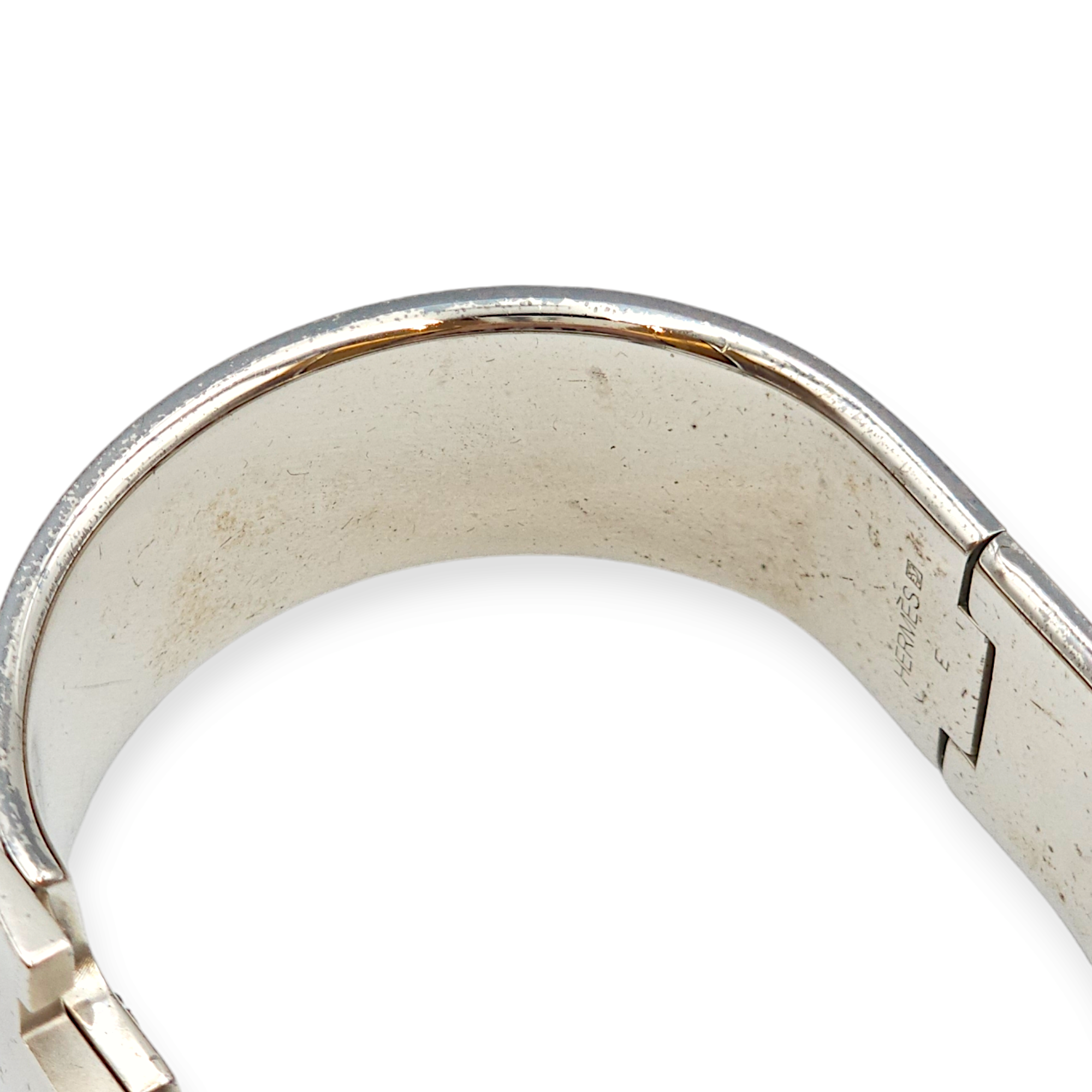 Clic H PM Rouge Bracelet in Enamel, Palladium hardware