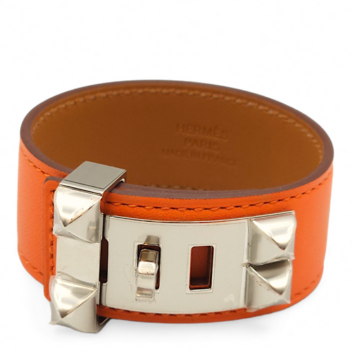 CDC 24 T2 Orange Bracelet in Swift, Palladium hardware