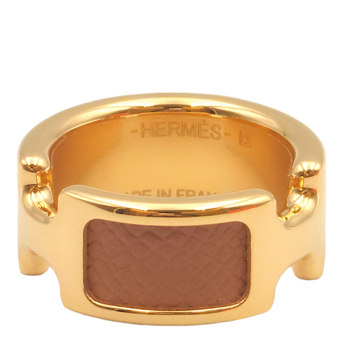 Olympre Small Gold Ring in Epsom, Gold hardware