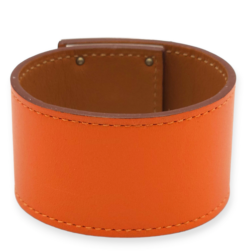 Kelly Dog Orange Bracelet in Swift, Palladium hardware