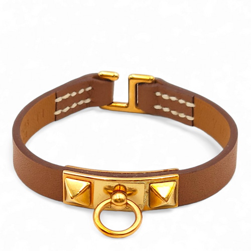 Rivale Mini T1 Gold Bracelet in Swift, Gold hardware