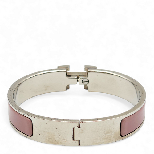 Clic H Purple Bracelet in Enamel, Palladium hardware