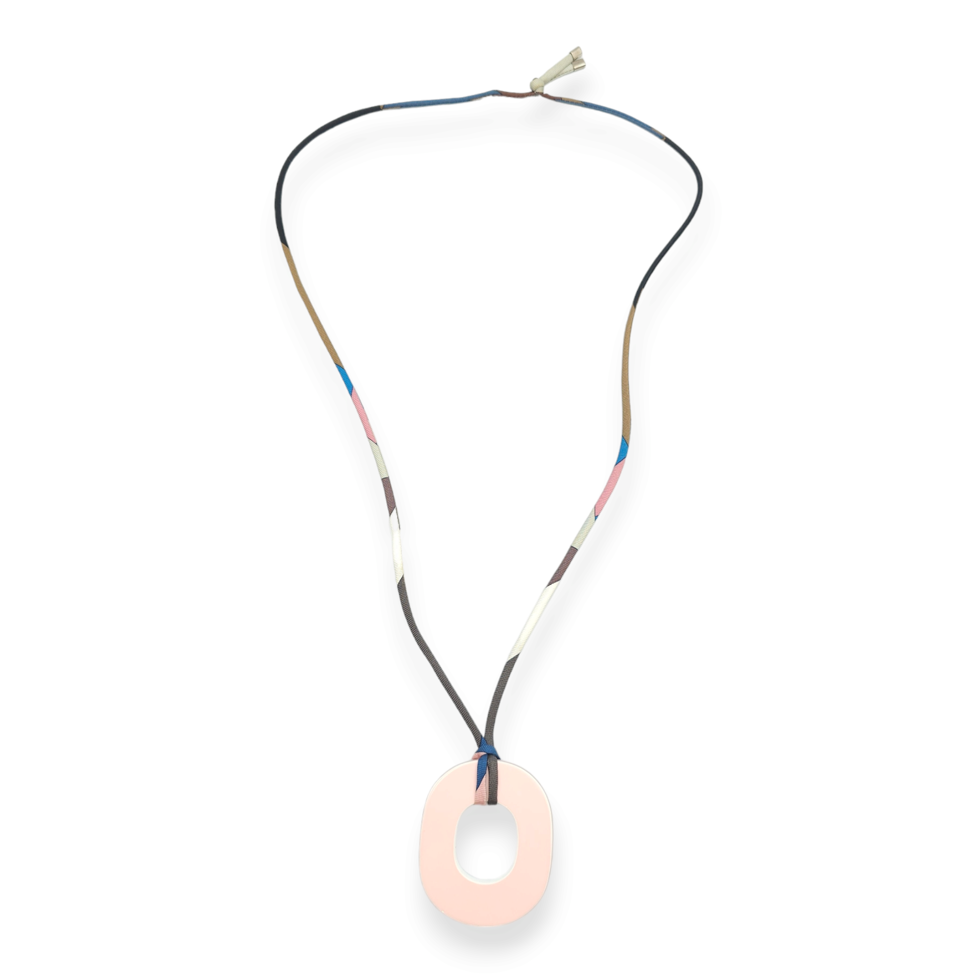 Isthme Pink/Ciel Necklace in Lacquer