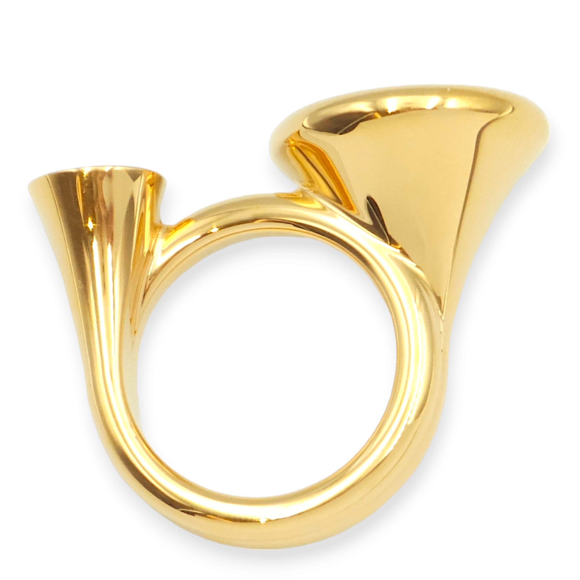 Cor Small Ombre Ring in Lizard, Gold hardware