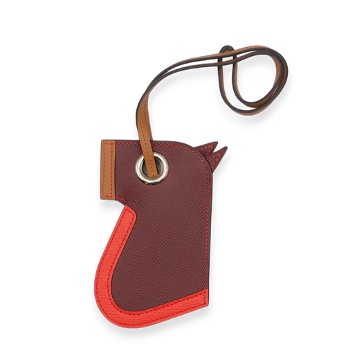 Camail Key Ring Rouge H/Gold/Rose Jaipur Charm in Epsom, Palladium hardware