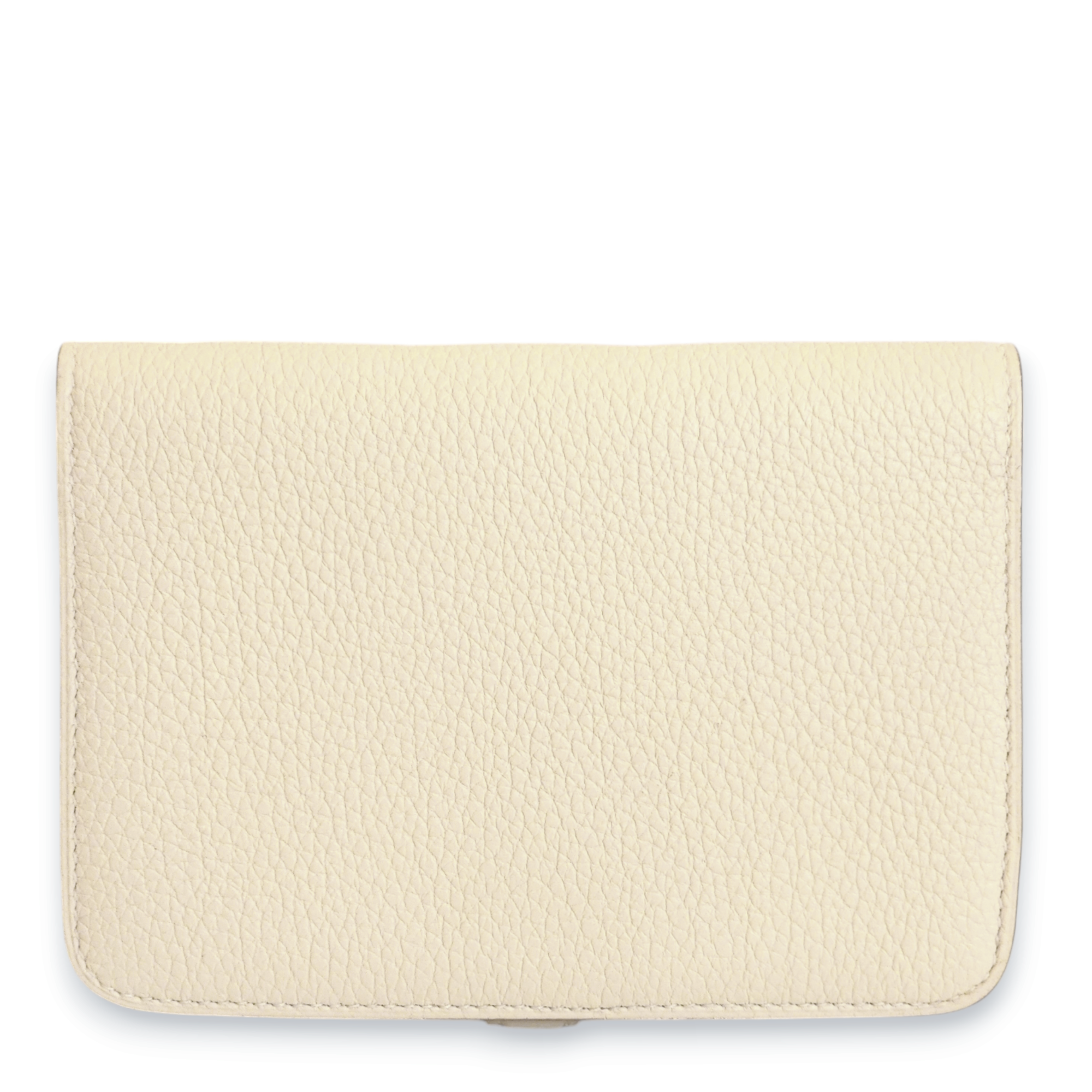 Dogon Compact Craie Wallet in Togo, Palladium hardware