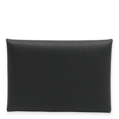 Calvi Duo Black Card Holder in Epsom