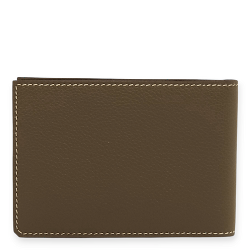 H Sellier Etoupe Card Holder in Evercolor