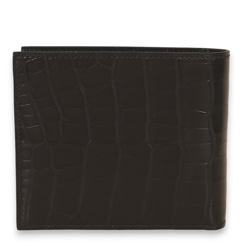 MC2 Black Wallet in Matte Alligator