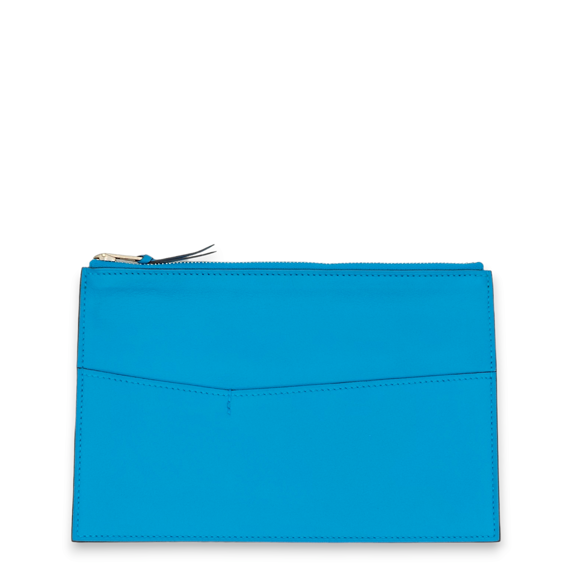 Envelope Trio Clutch Limel Rose Azalee / Blue Zanzibar Clutch in Swift