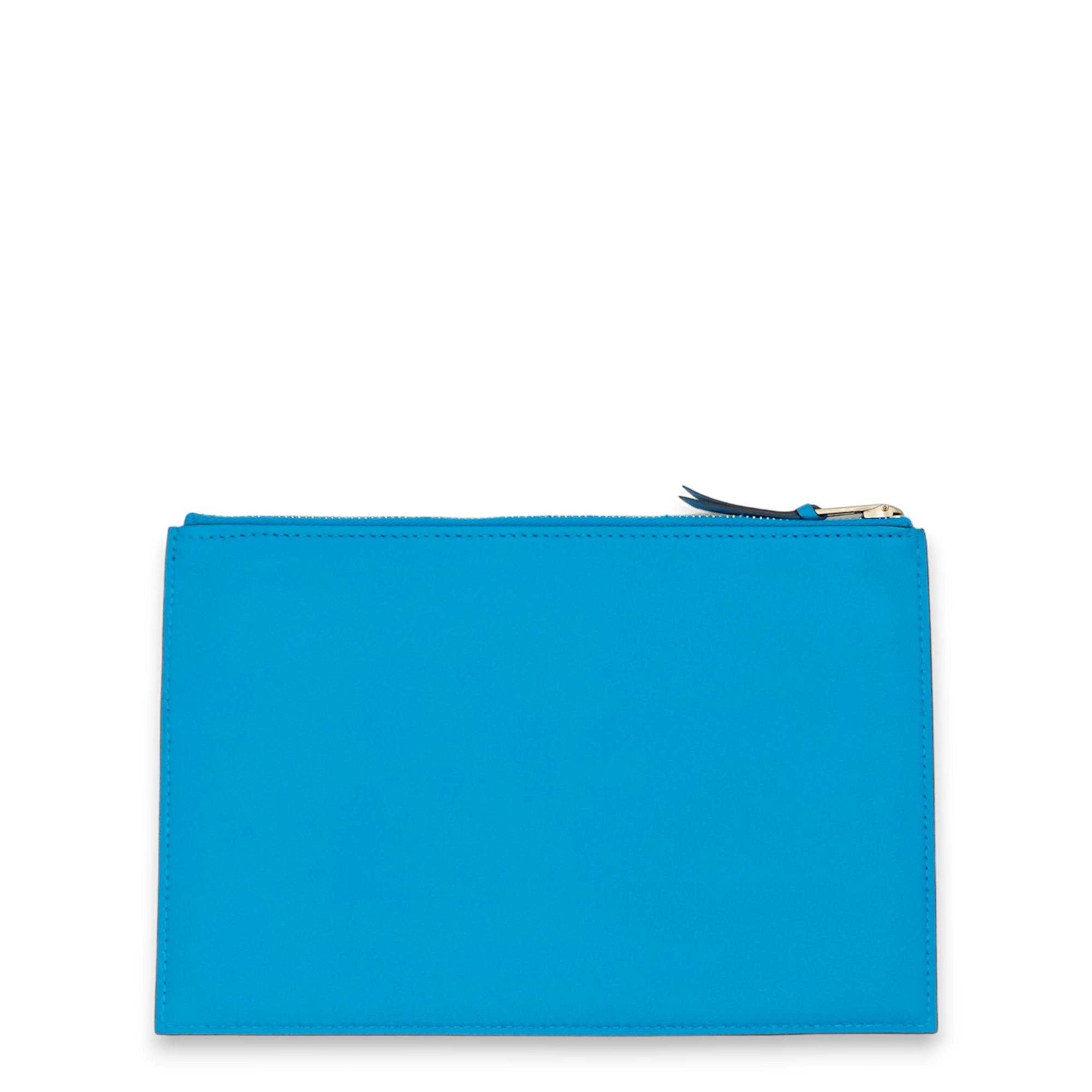 Envelope Trio Clutch Limel Rose Azalee / Blue Zanzibar Clutch in Swift