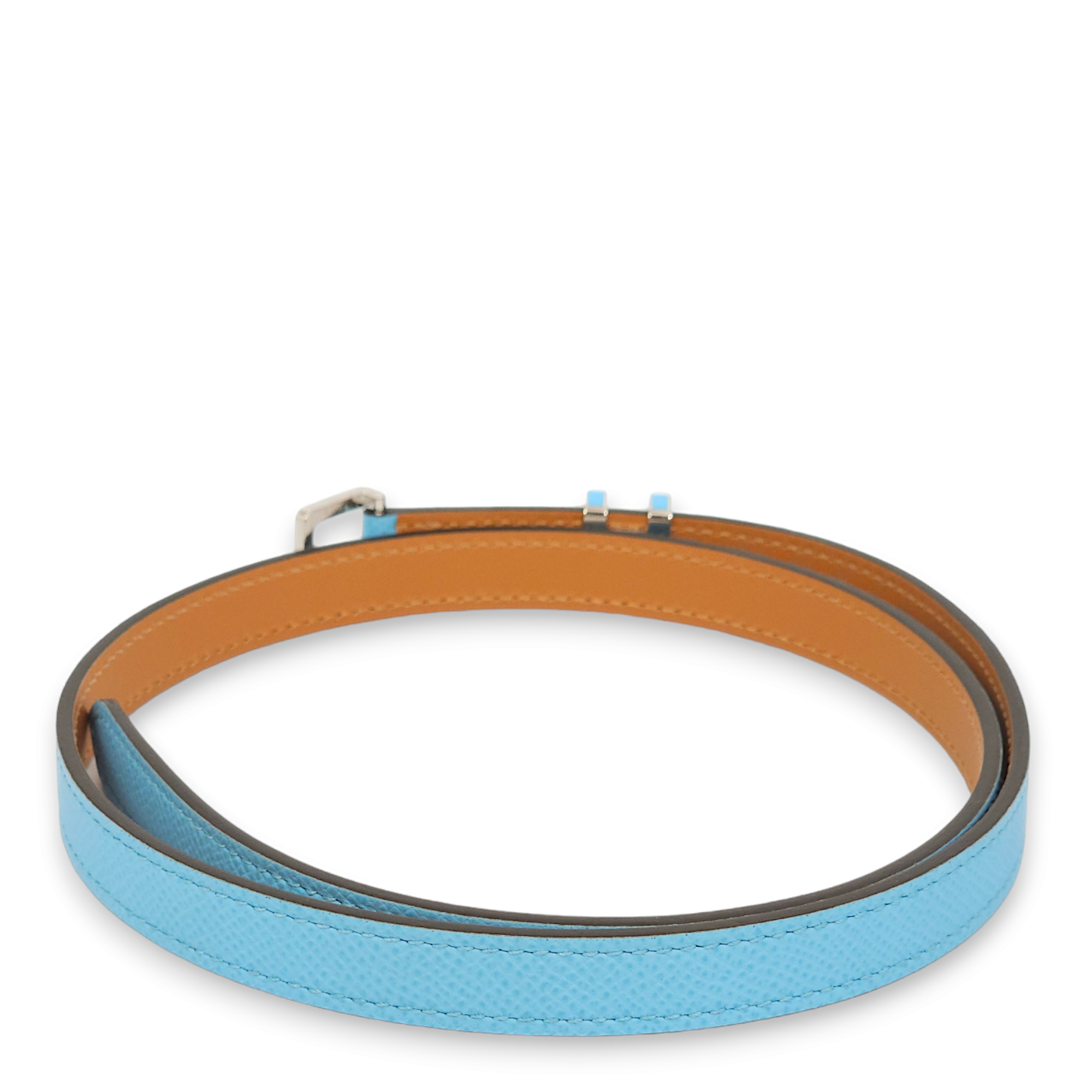 Pop 15 70 Blue Celeste Belt in Epsom