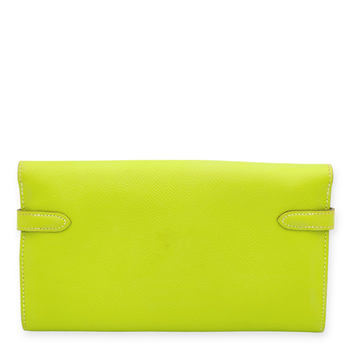 Kiwi/Vert Veronese Kelly Kiwi/Vert Veronese Wallet in Epsom, Palladium hardware