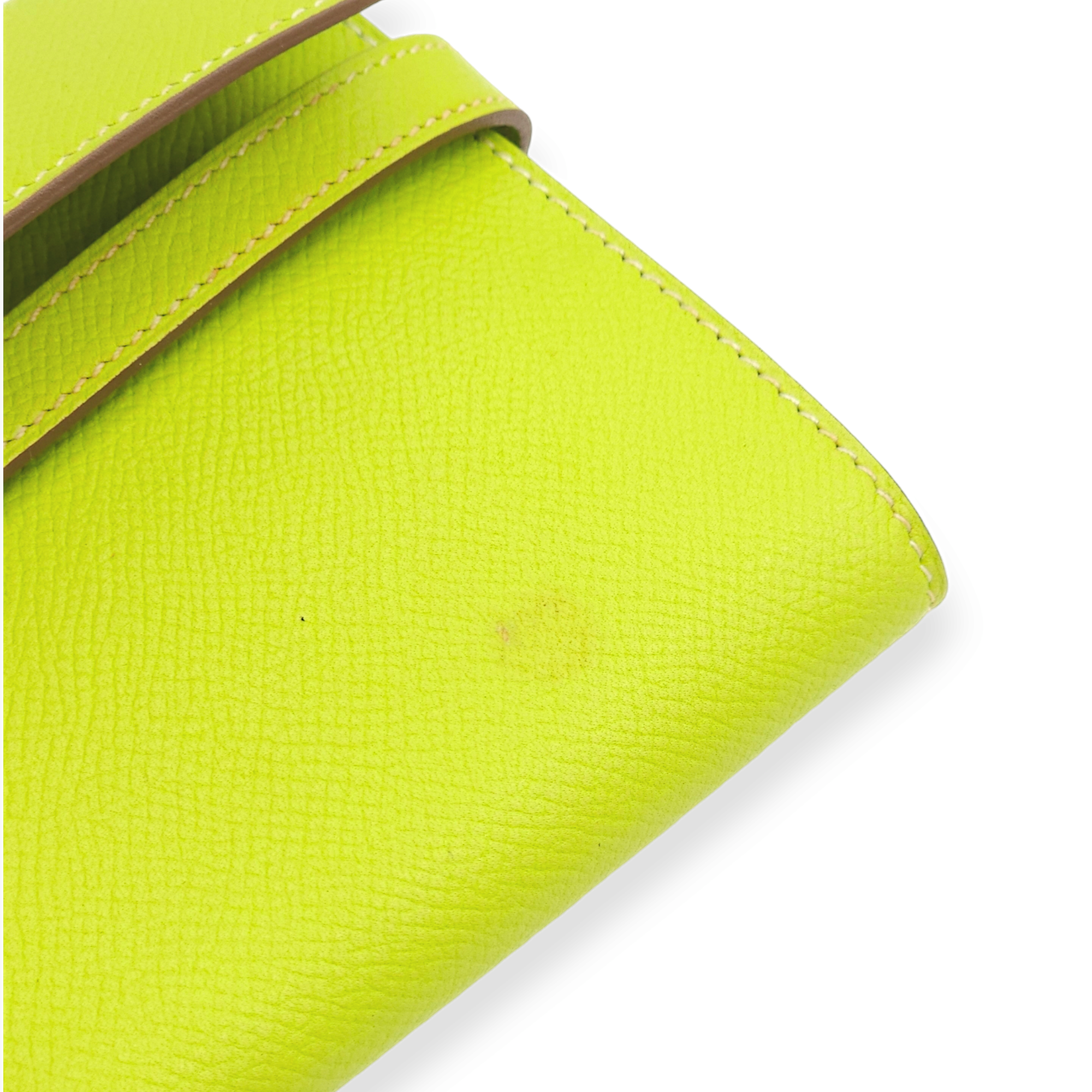 Kiwi/Vert Veronese Kelly Kiwi/Vert Veronese Wallet in Epsom, Palladium hardware