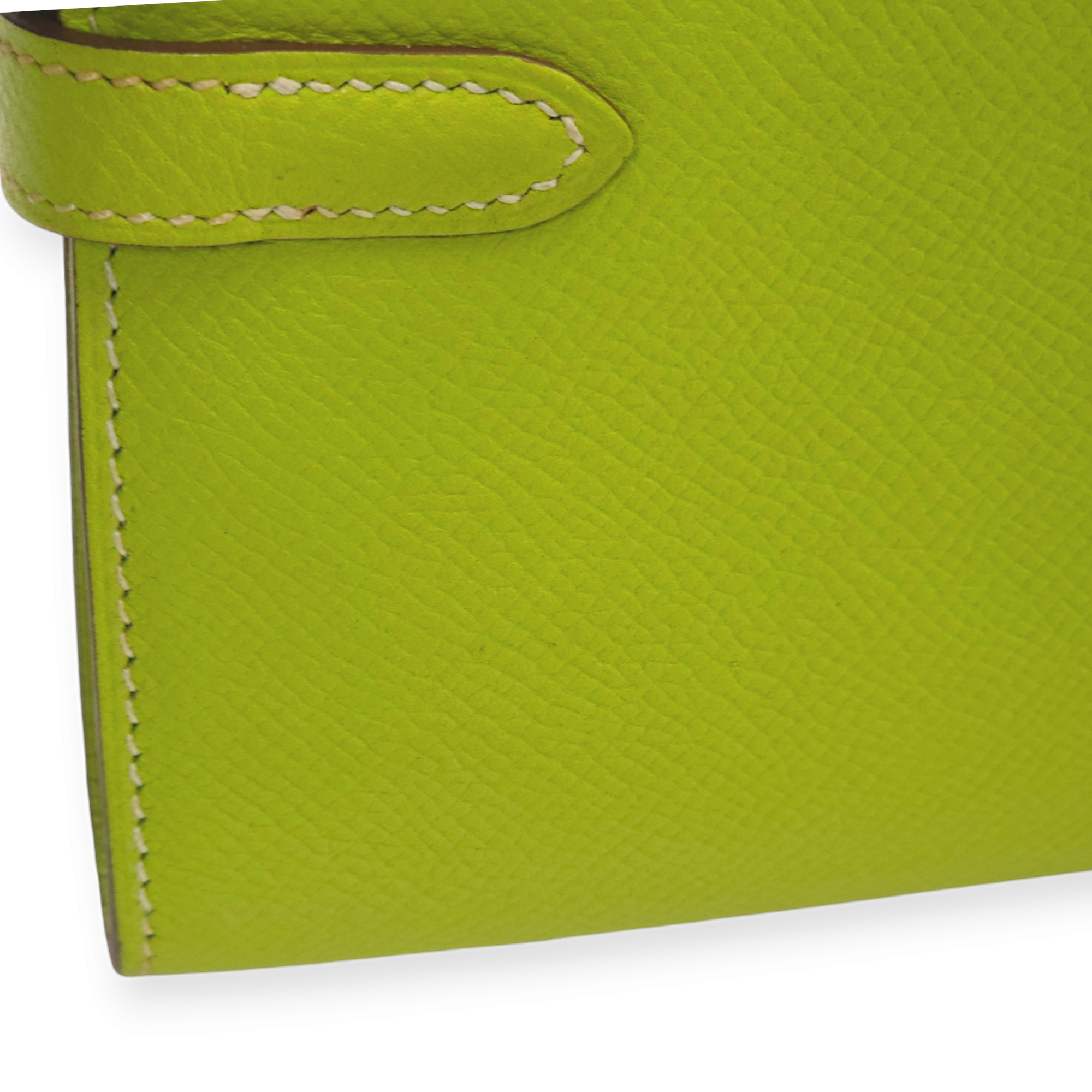 Kiwi/Vert Veronese Kelly Kiwi/Vert Veronese Wallet in Epsom, Palladium hardware