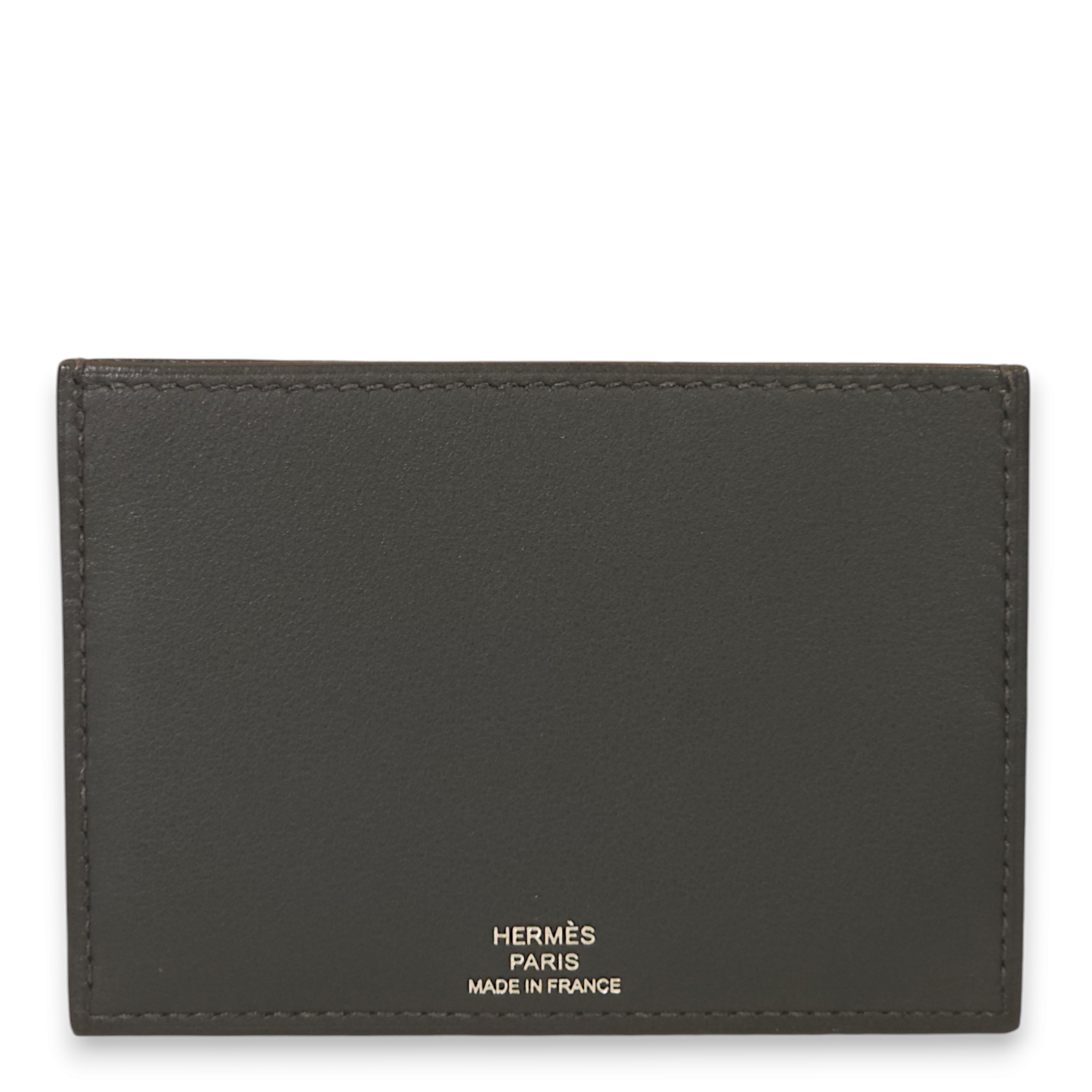 Porte Cartes Gris PI Aman / Rousseau Wallet in Swift