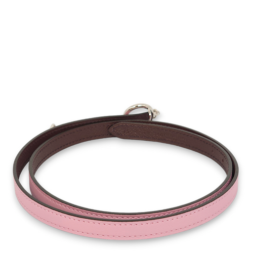 Carrousel Buckle x Reversible Strap 75 Mauve Sylvestre/Rogue Sellier Belt in Epsom, Palladium hardware