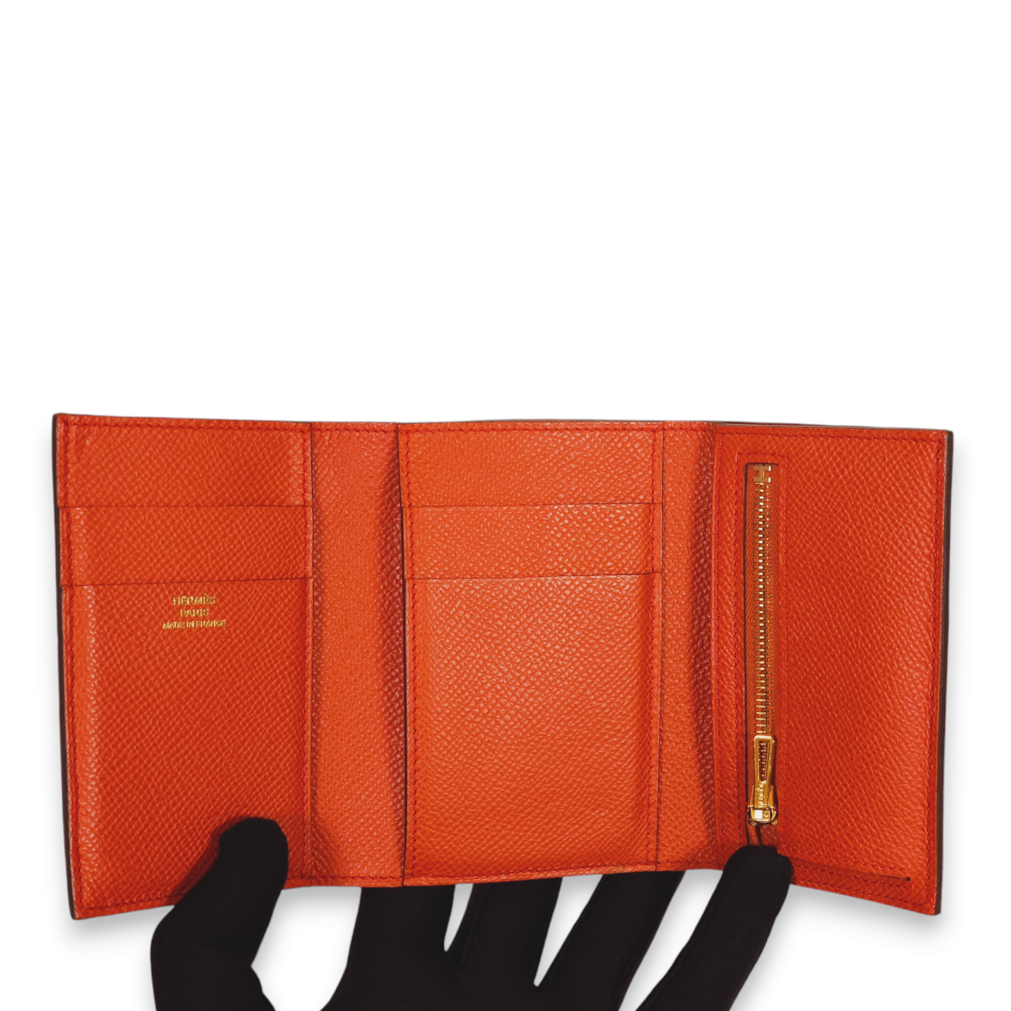 Bearn Combine Terre battue Wallet in Epsom, Gold hardware