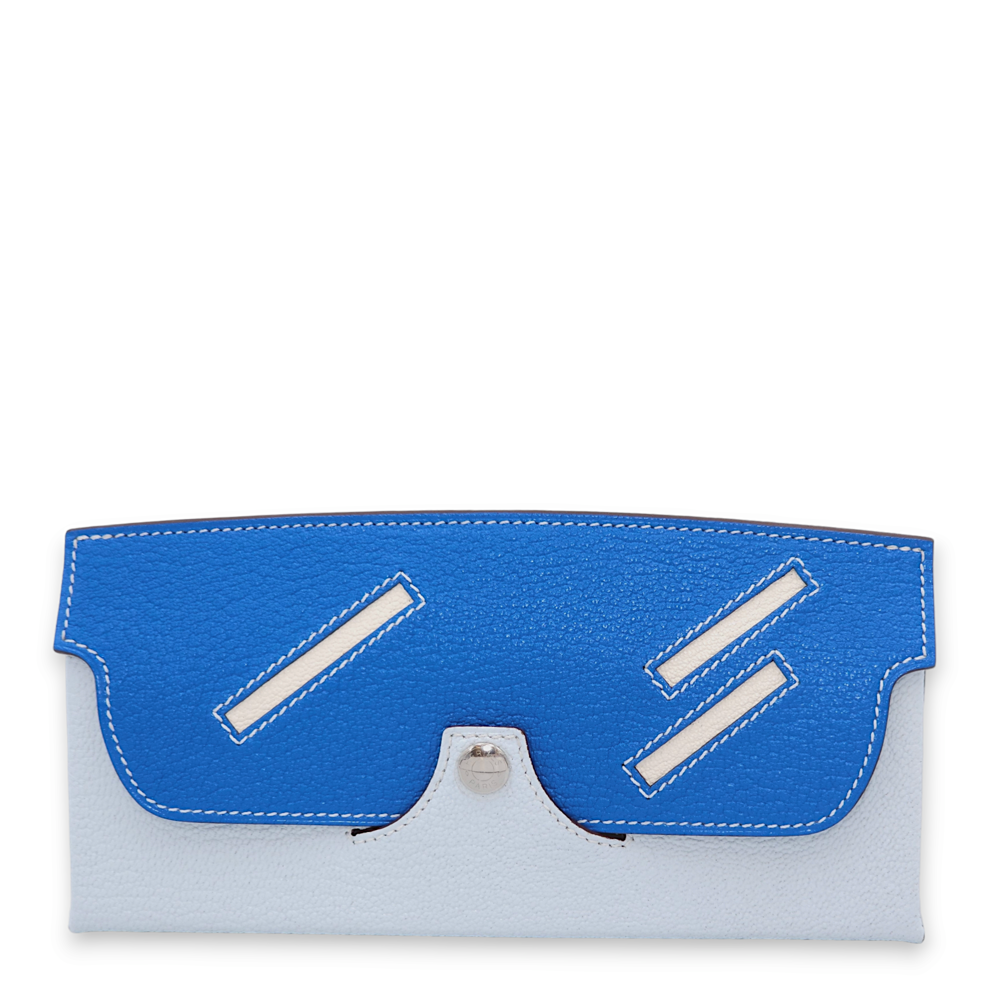 In-the-loop Wink Glasses Case Blue Brume/ Blue Hydra/ Quebracho/ Mauve Sylvestre Others in Chevre Mysore